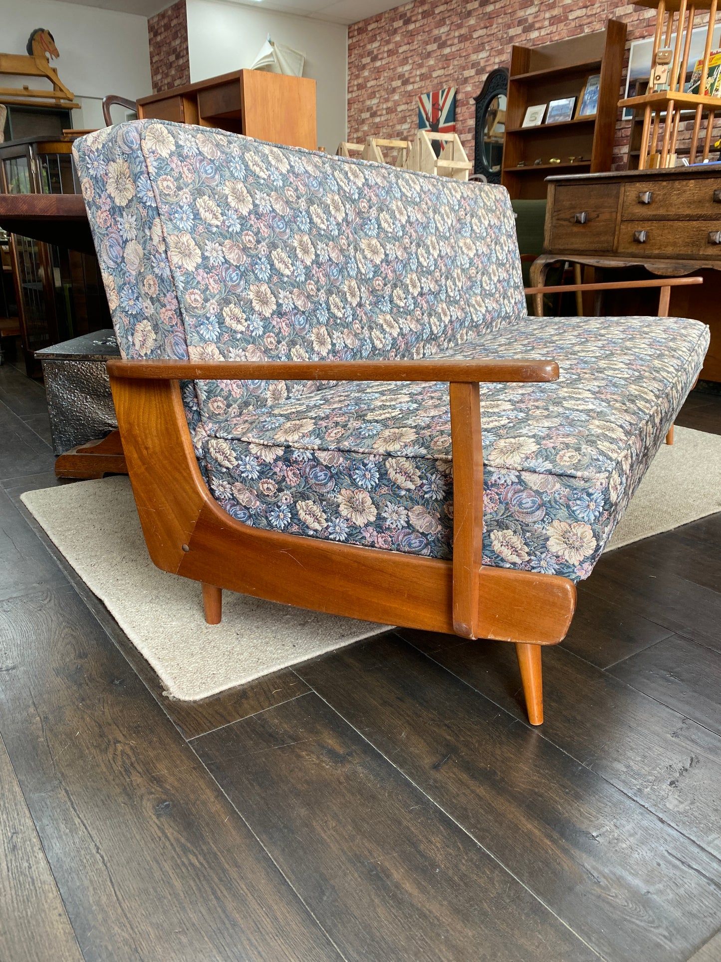 1950s Mahogany Sofa (Bed)