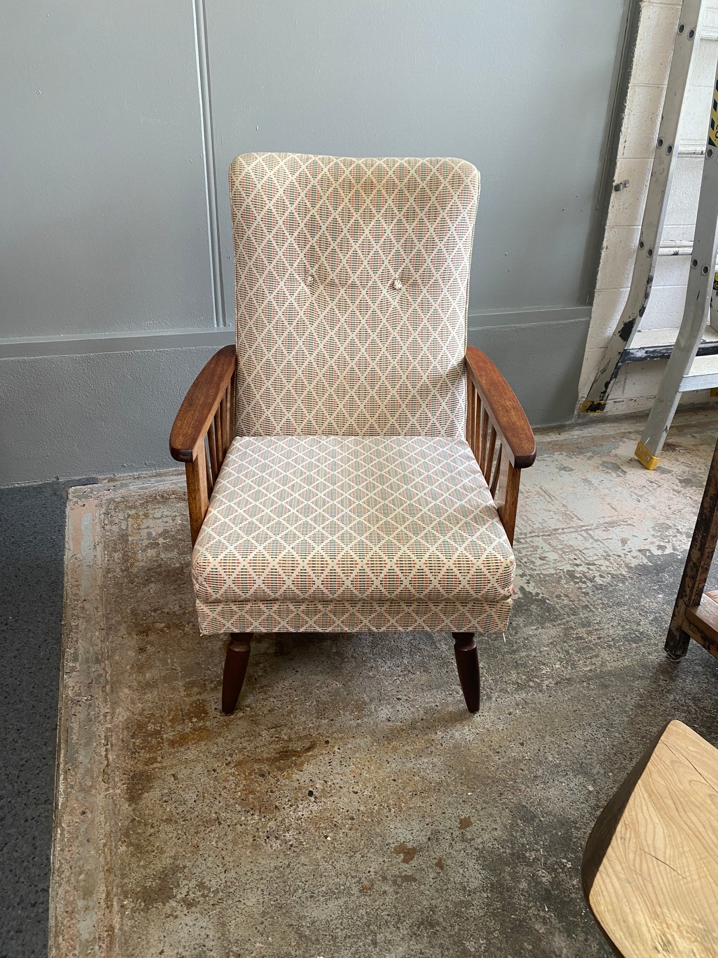 1950s Mahogany Spindle Armchair
