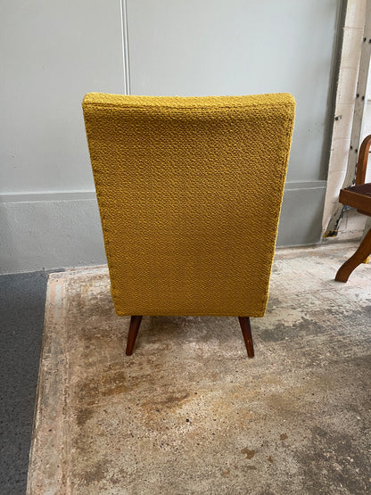 1950s Four Button 'Lime' Lounge Chair