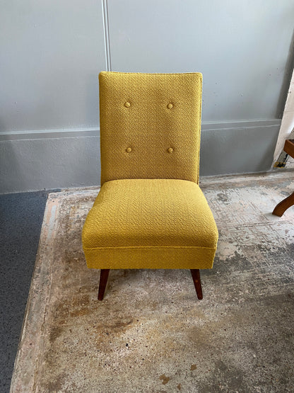 1950s Four Button 'Lime' Lounge Chair