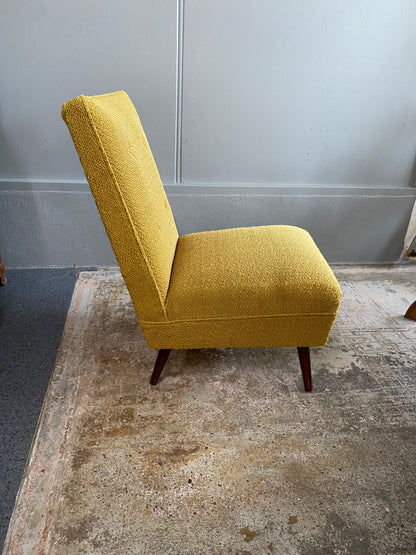 1950s Four Button 'Lime' Lounge Chair