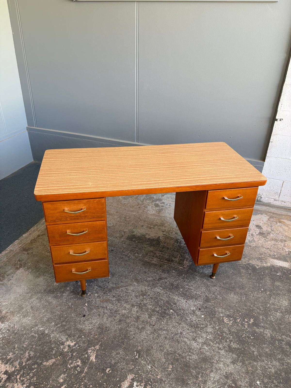 1960s C.R.O Furniture Twin Pedestal Desk