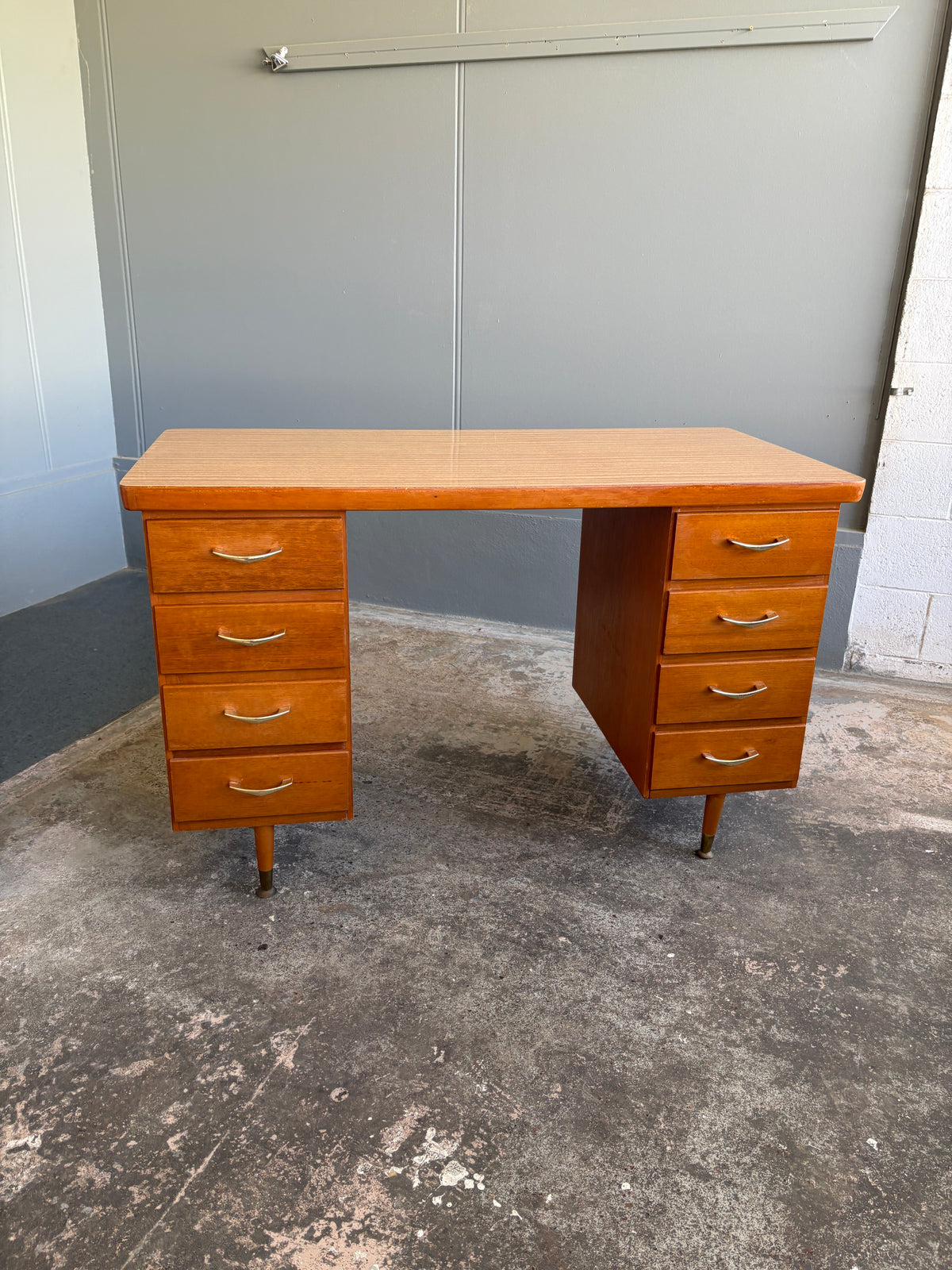 1960s C.R.O Furniture Twin Pedestal Desk