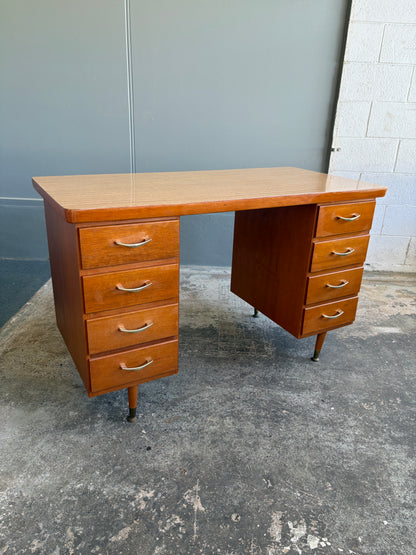 1960s C.R.O Furniture Twin Pedestal Desk
