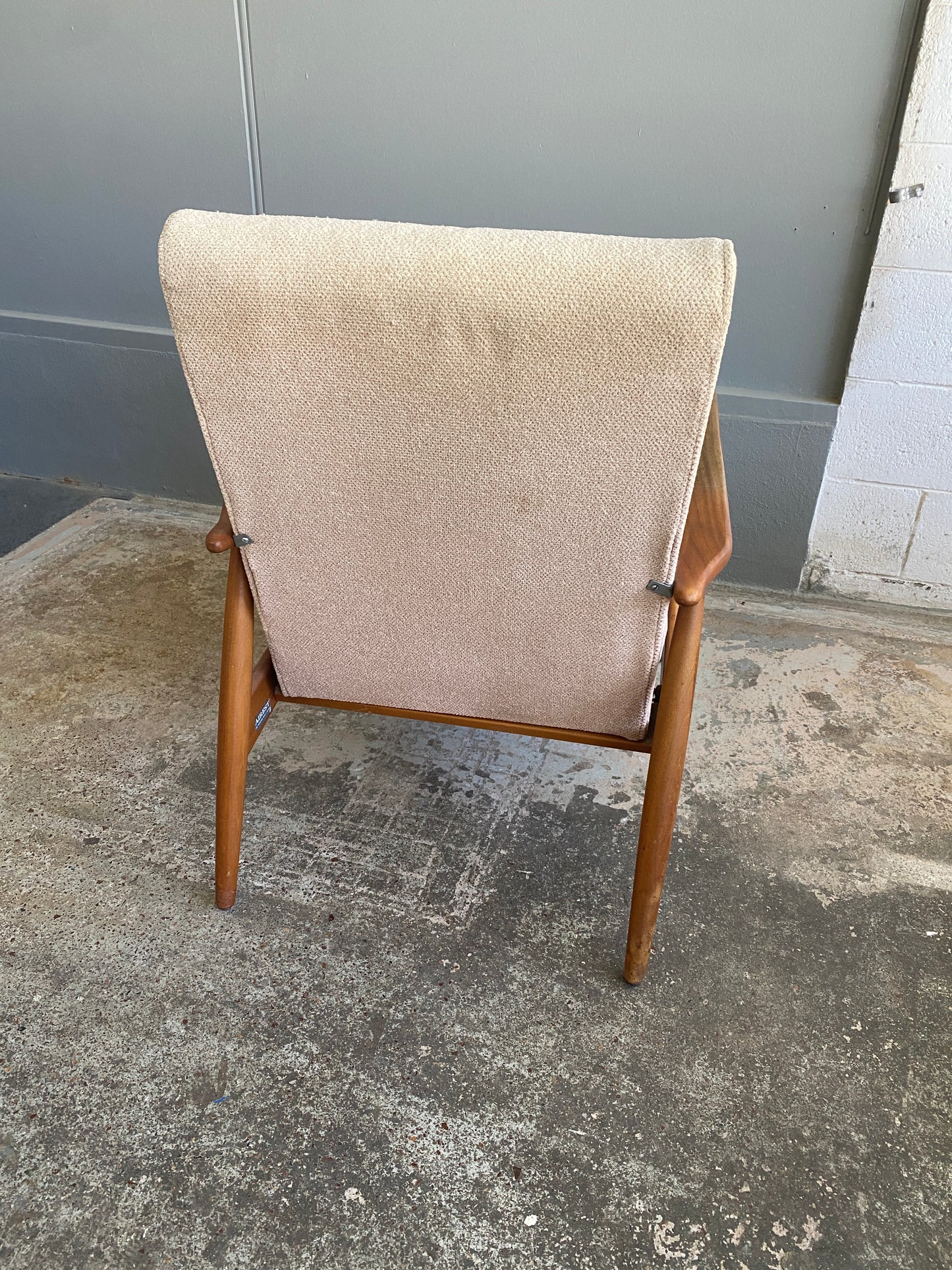 1960s Mid Century Modern AIREST 'Paddle' Arm Chair