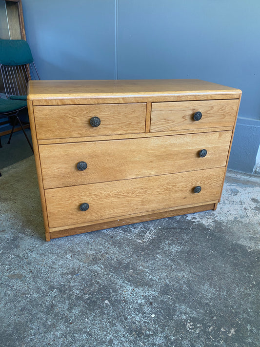 1960s Solid Light Oak Drawers