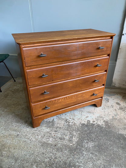 1960s Solid Oak Large Drawers