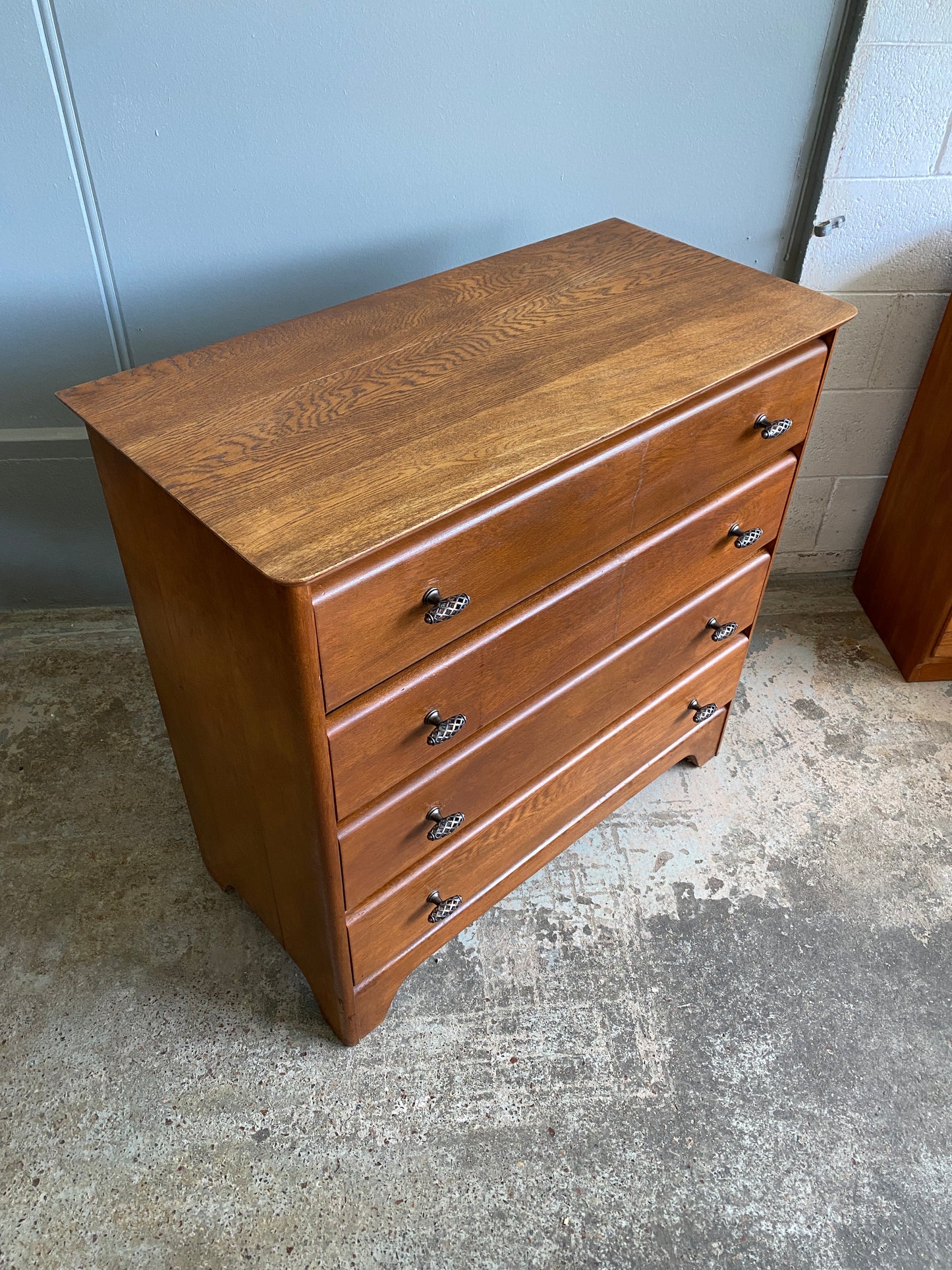1960s Solid Oak Large Drawers