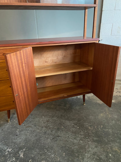 1960s Solid Teak Sideboard/Highboard
