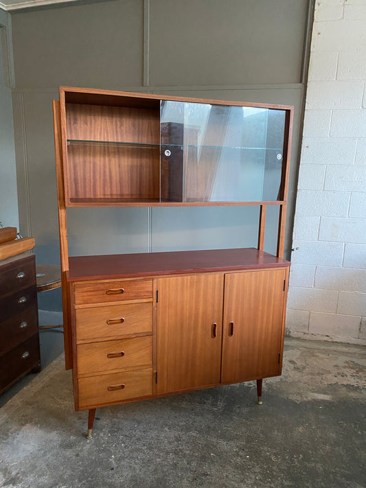 1960s Solid Teak Sideboard/Highboard