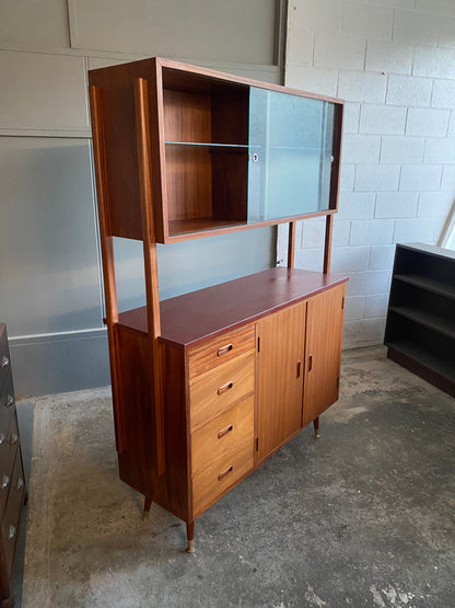 1960s Solid Teak Sideboard/Highboard