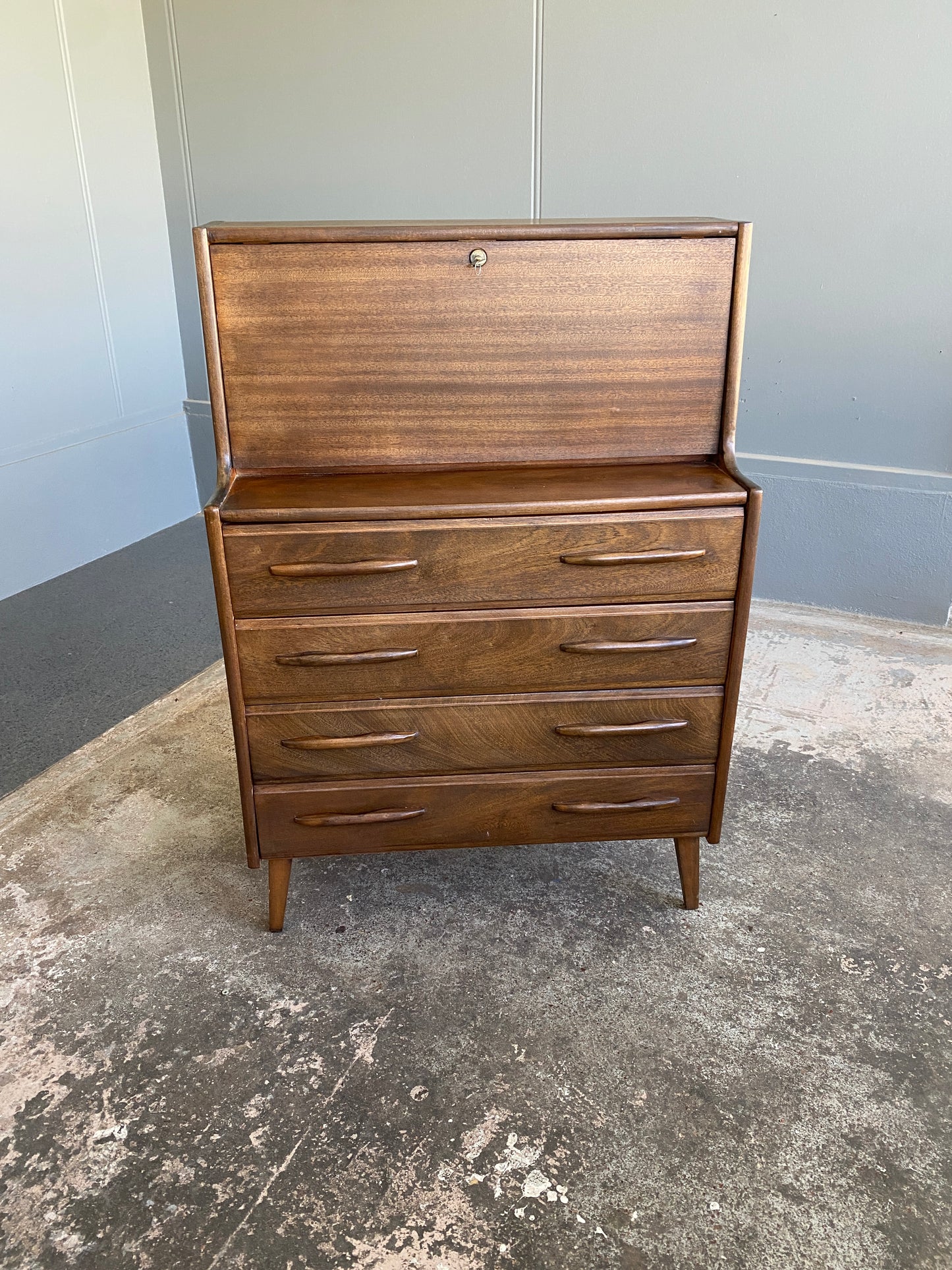 1960s Teak Bureau by Jentique Furniture (UK)