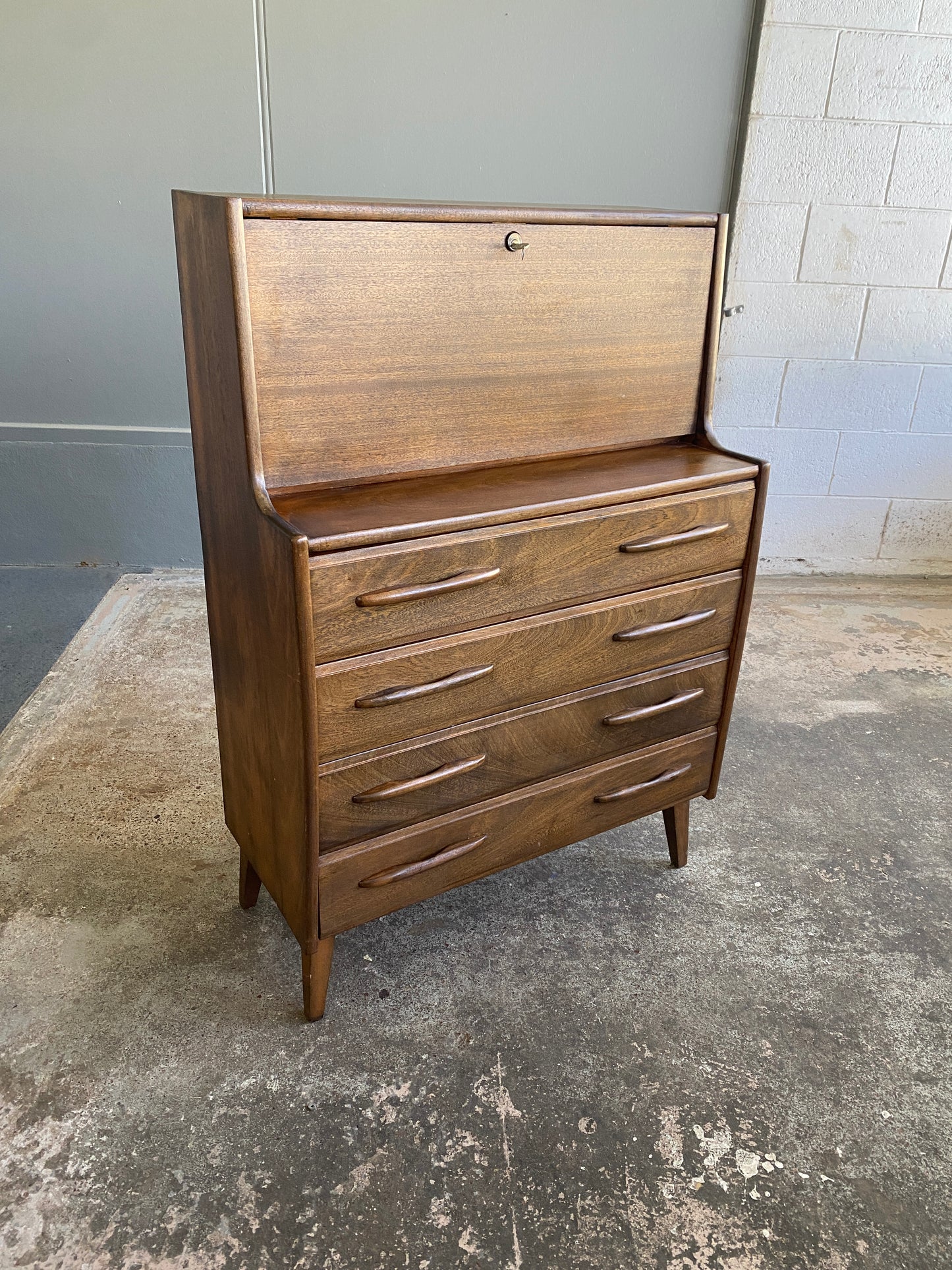 1960s Teak Bureau by Jentique Furniture (UK)