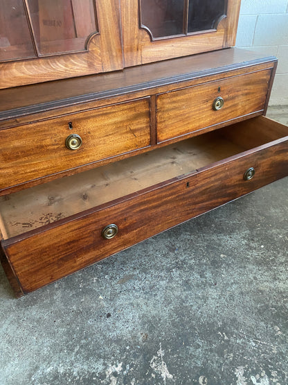 19th Century English Mahogany Secretaire