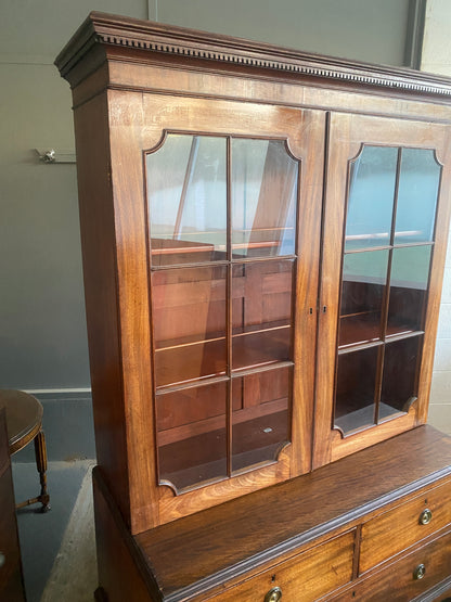 19th Century English Mahogany Secretaire