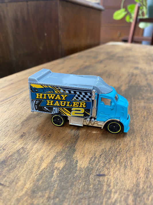 2012 Hot Wheels International HIWAY HAULER 2 Light Blue