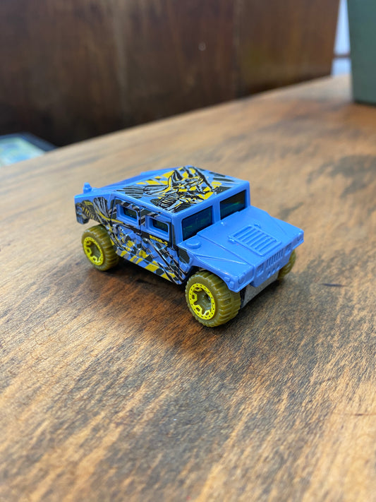 2018 Hot Wheels Humvee Grey Dino Riders