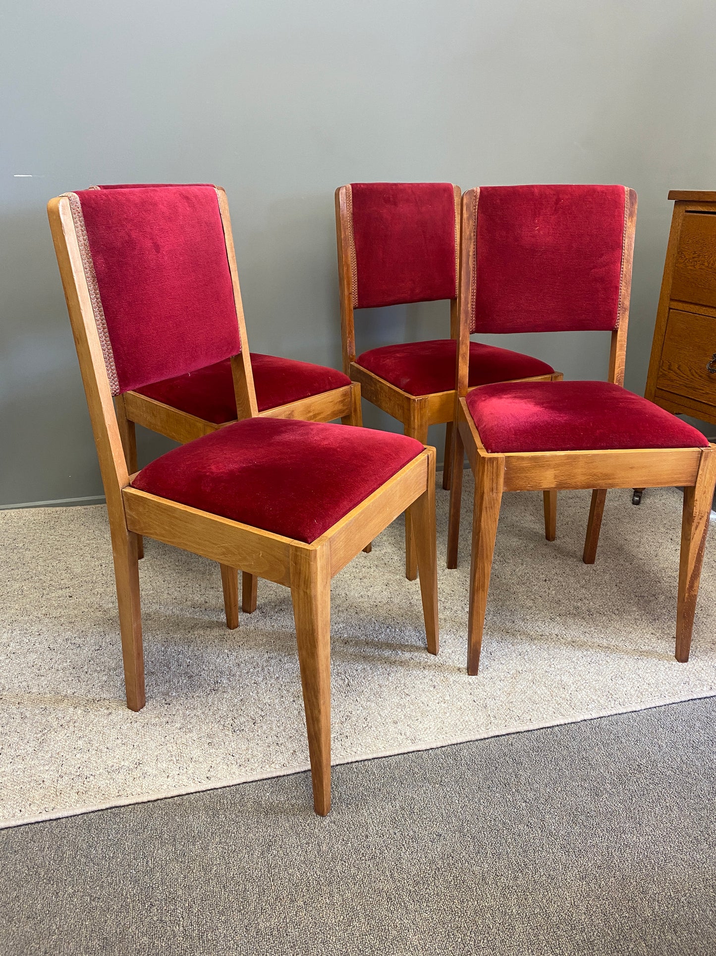 Vintage Deco Style Dining Chairs x 2 (Set 2)