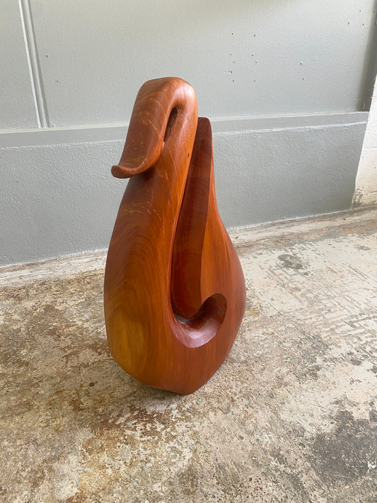 Ancient Swamp Kauri - Hei Matau (Māori fish hook) Sculpture