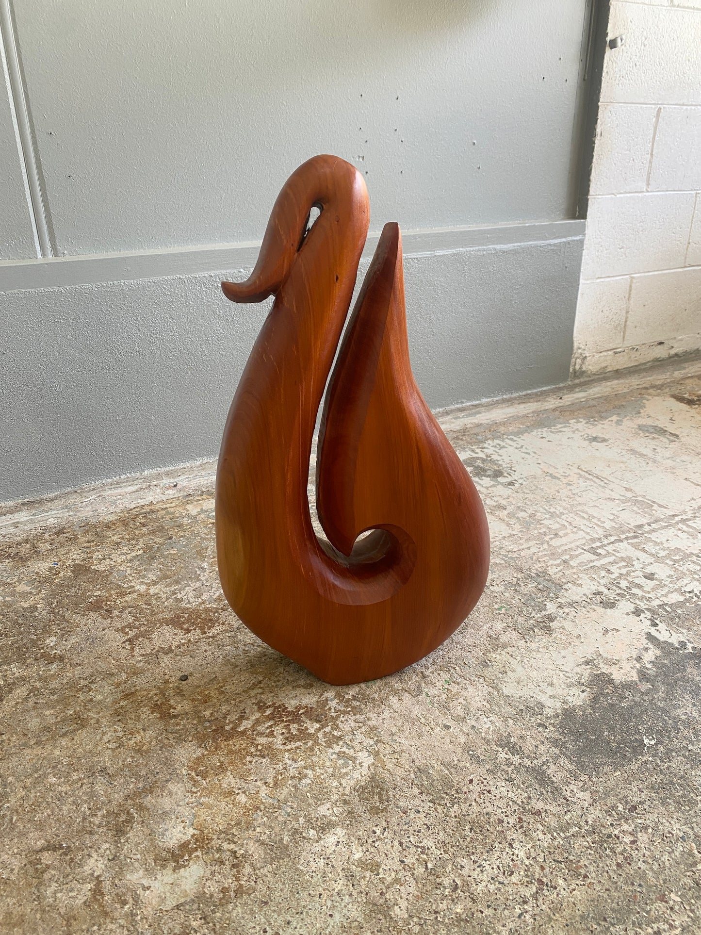 Ancient Swamp Kauri - Hei Matau (Māori fish hook) Sculpture