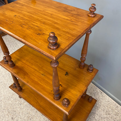 Antique 3 Tier Solid Wood Shelves