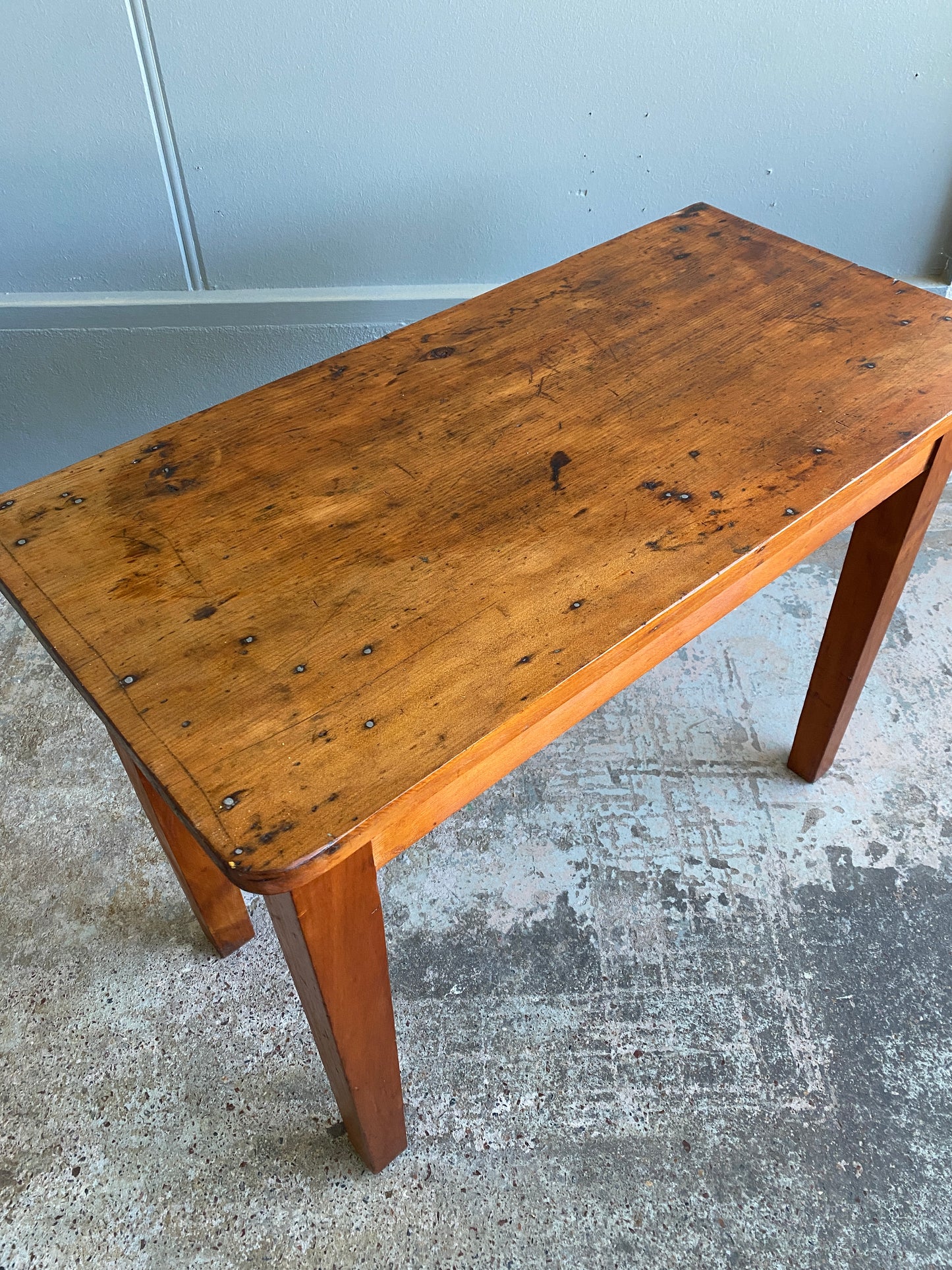 Antique Custom Made Kauri Side Table