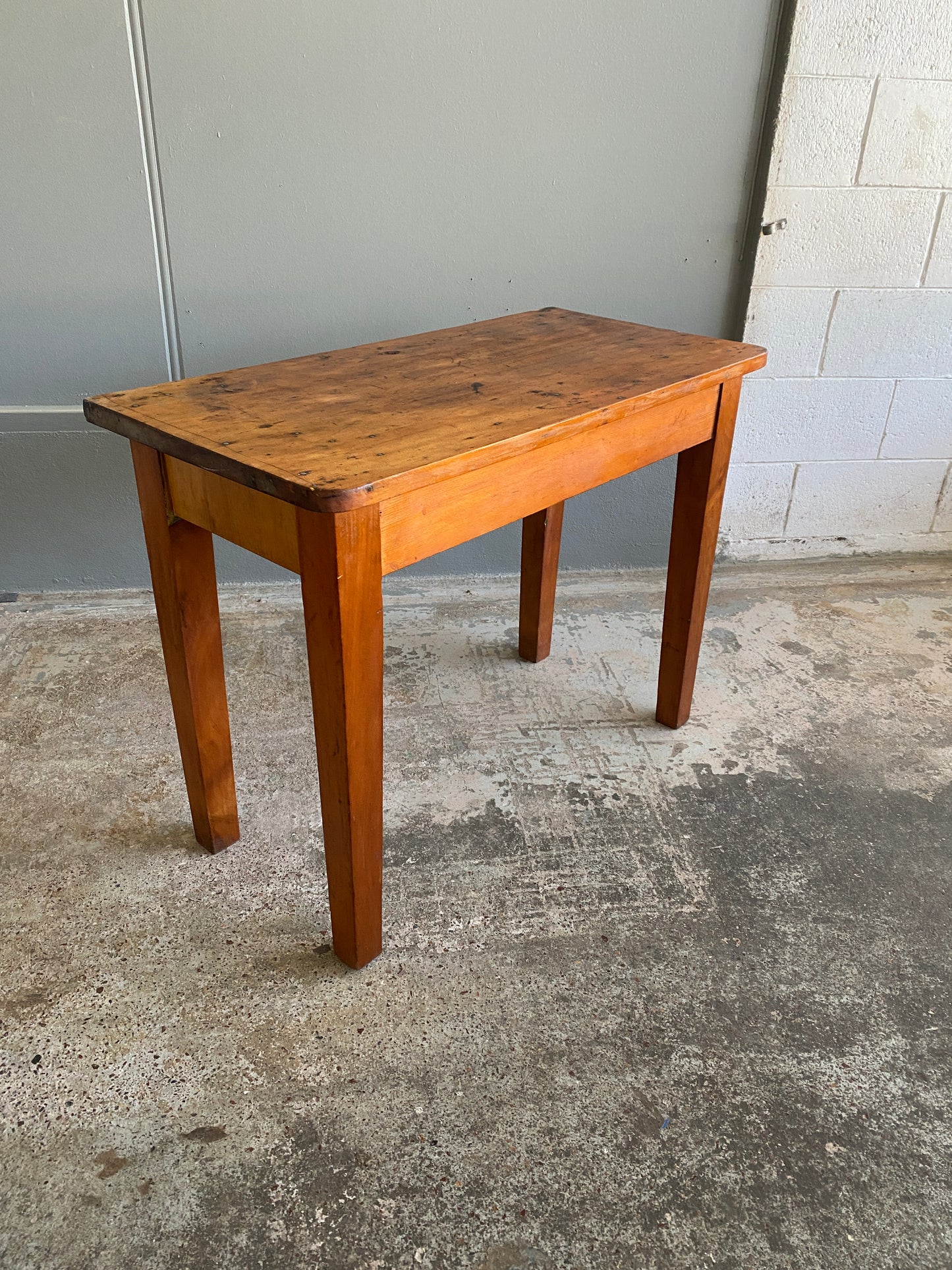 Antique Custom Made Kauri Side Table