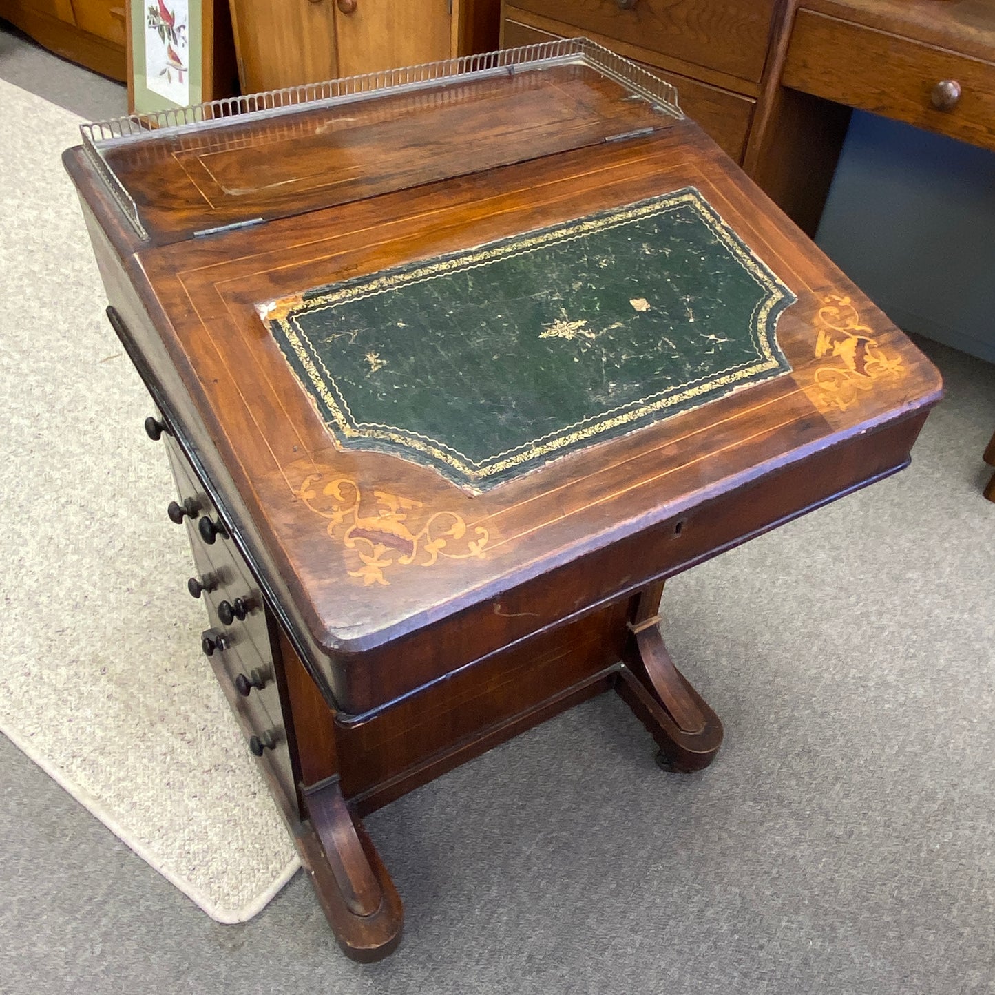 Antique Davenport Ladies Writing Bureau