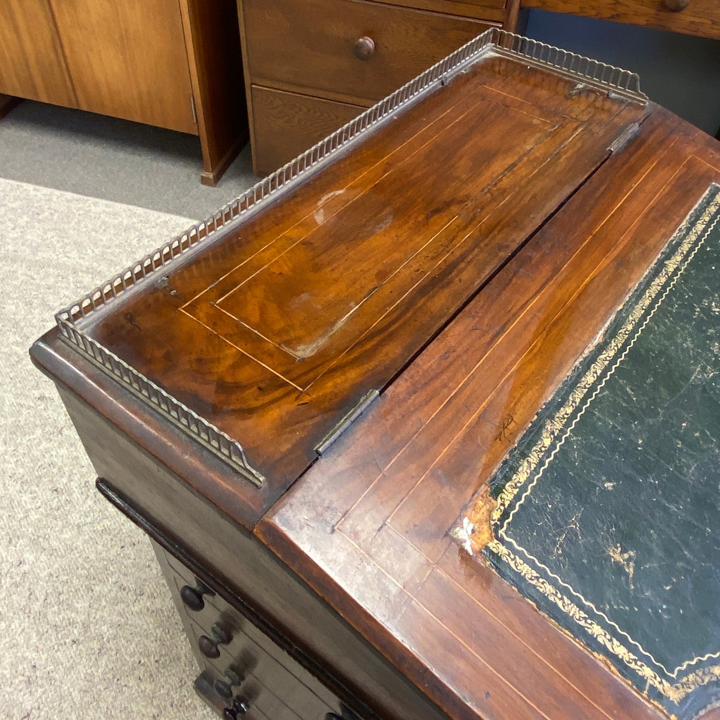 Antique Davenport Ladies Writing Bureau