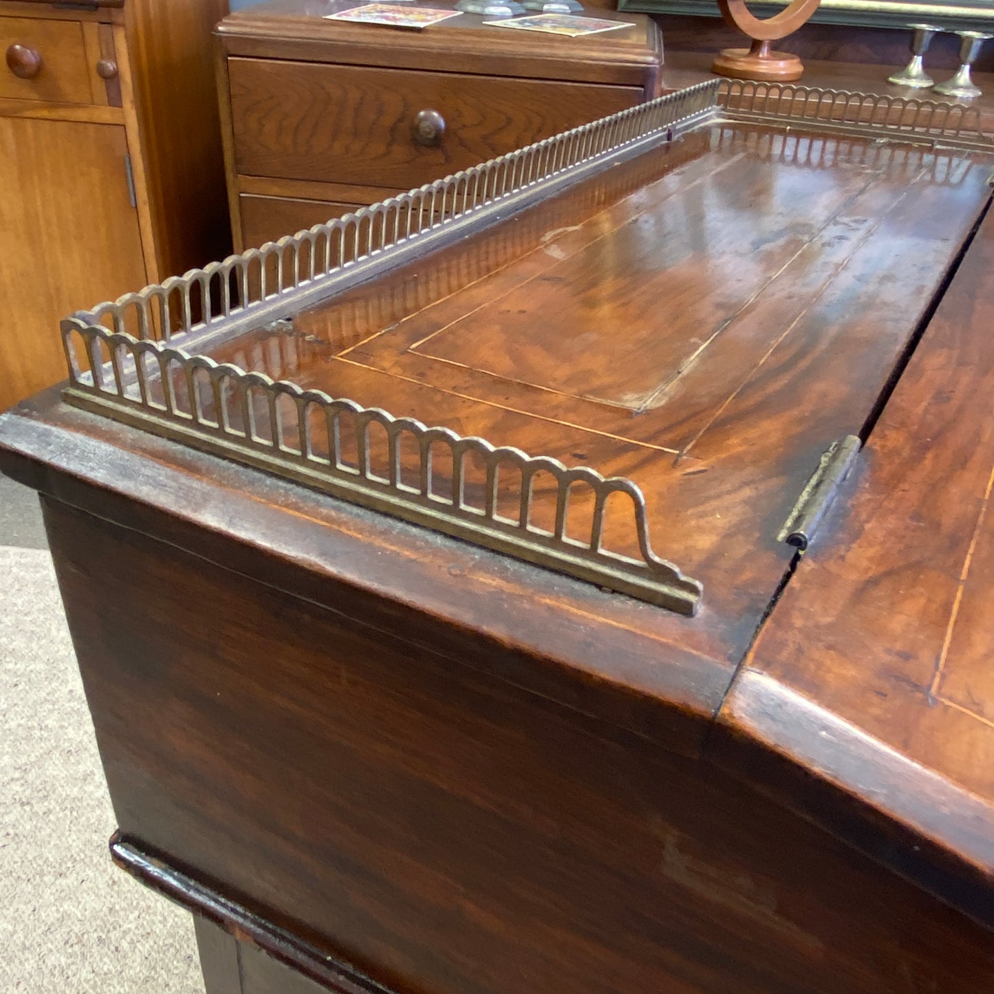 Antique Davenport Ladies Writing Bureau