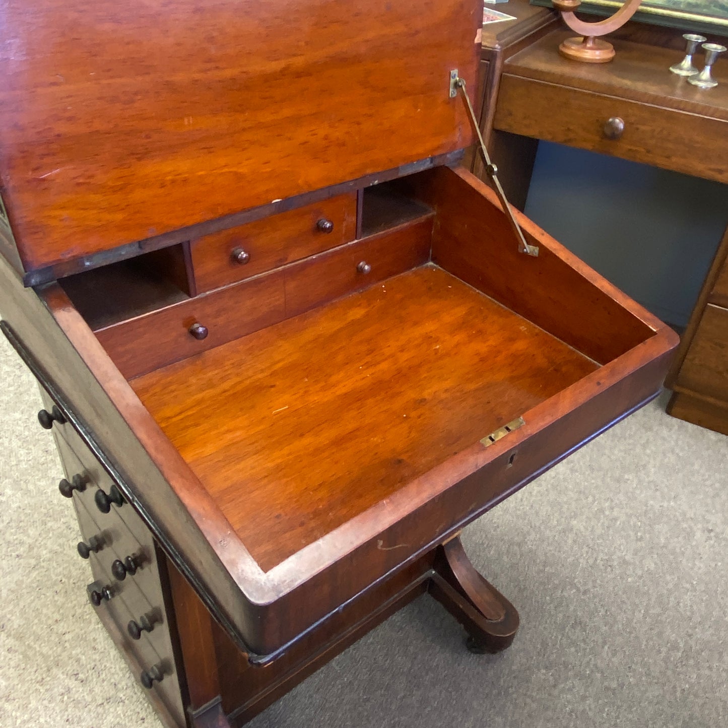 Antique Davenport Ladies Writing Bureau