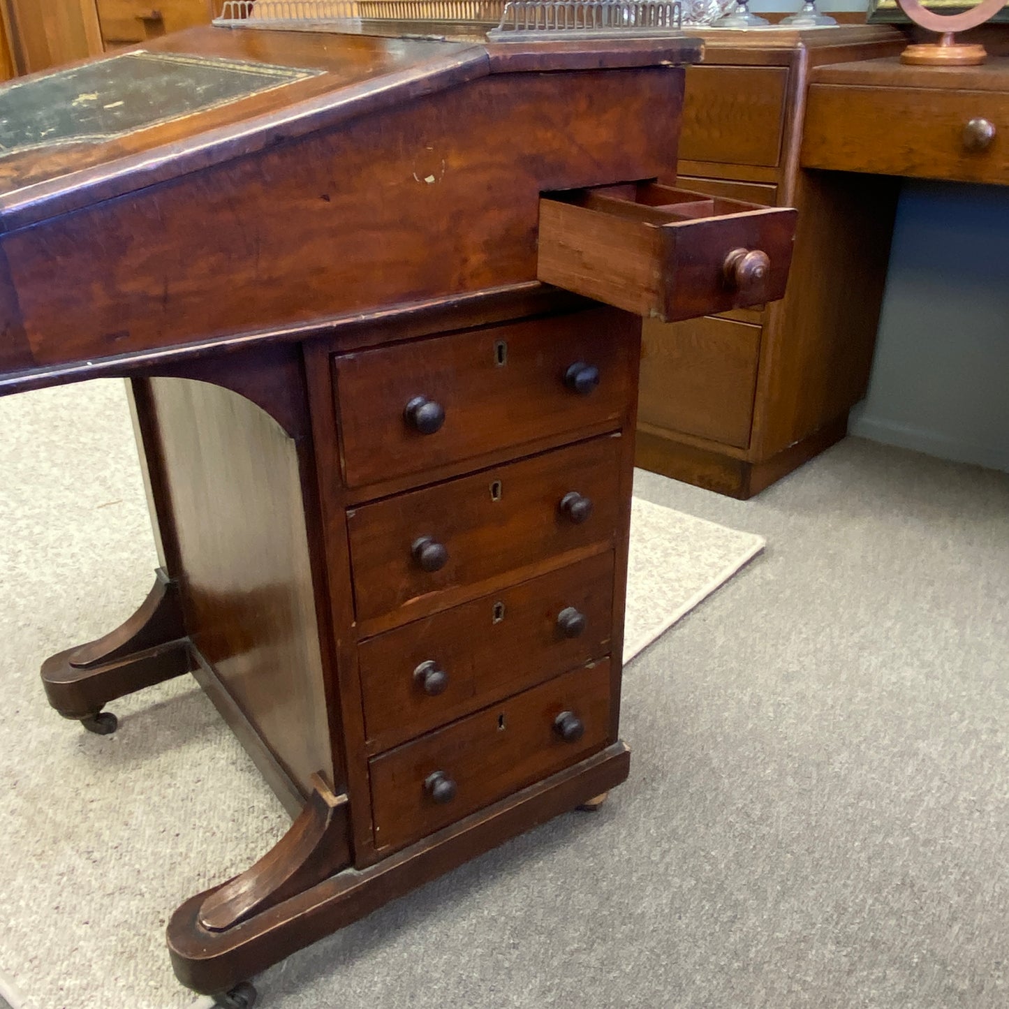 Antique Davenport Ladies Writing Bureau