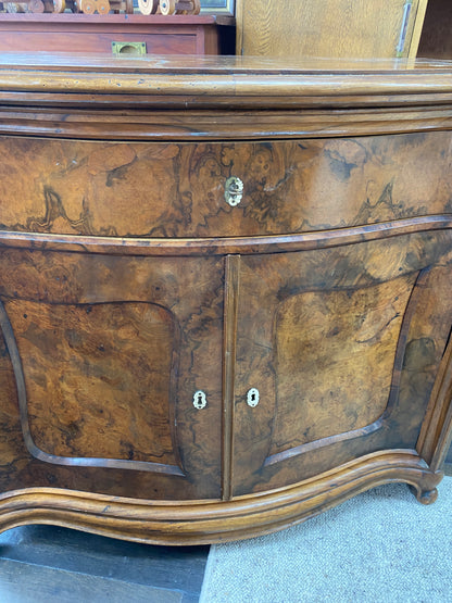 Antique French Burr Walnut Sideboard
