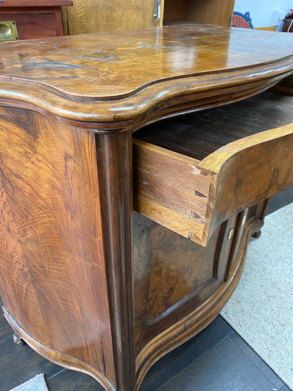 Antique French Burr Walnut Sideboard