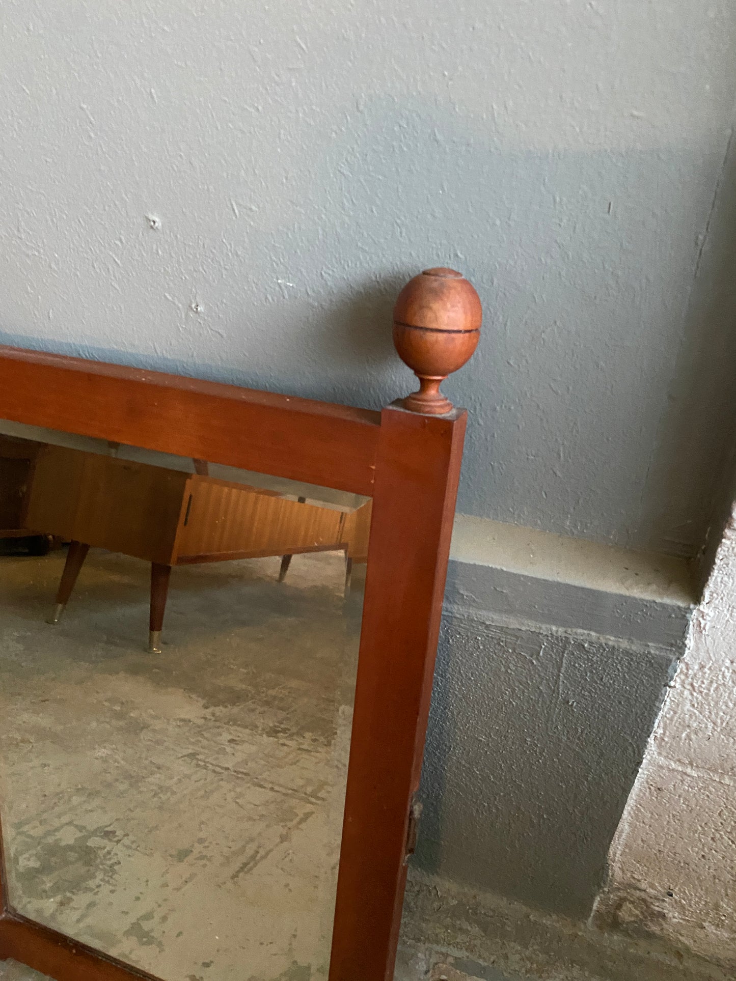 Antique Kauri Hall Bevelled Hall Mirror