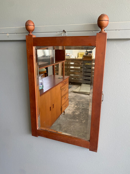 Antique Kauri Hall Bevelled Hall Mirror