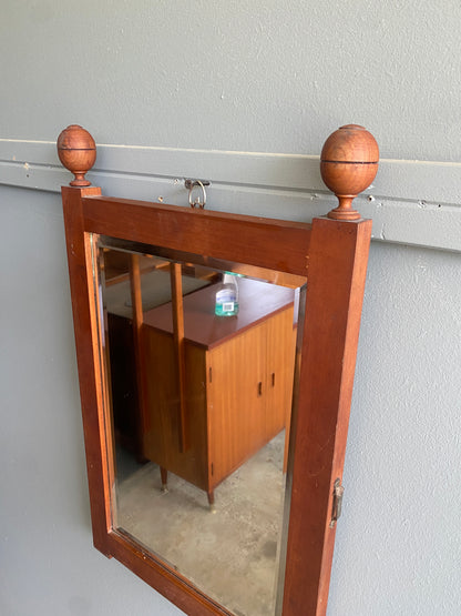 Antique Kauri Hall Bevelled Hall Mirror