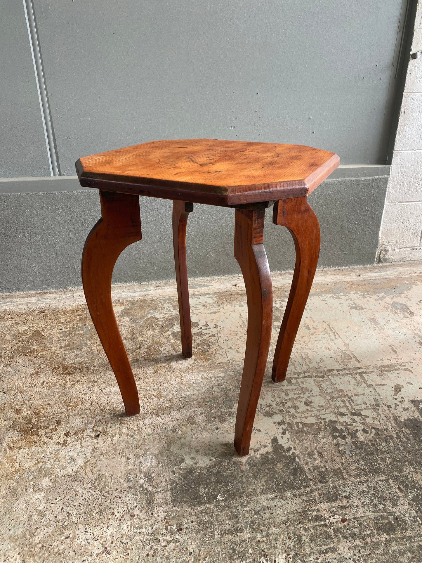 Antique Kauri Octagonal Occasional Table