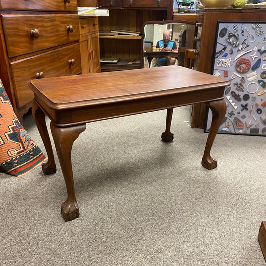 Antique Mahogany Ball & Claw Foot Side Table