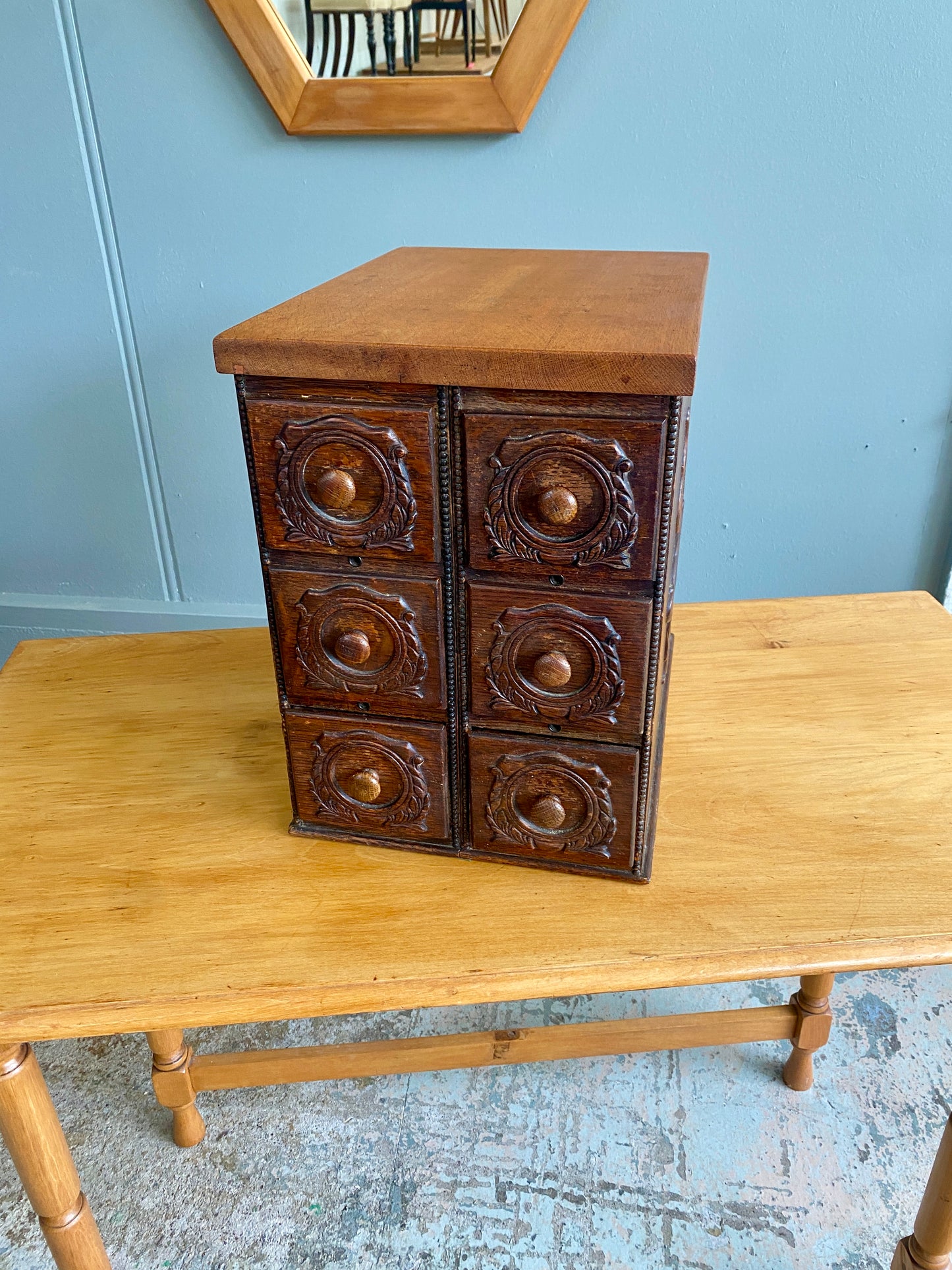 Antique Singer Custom Made Sewing Box