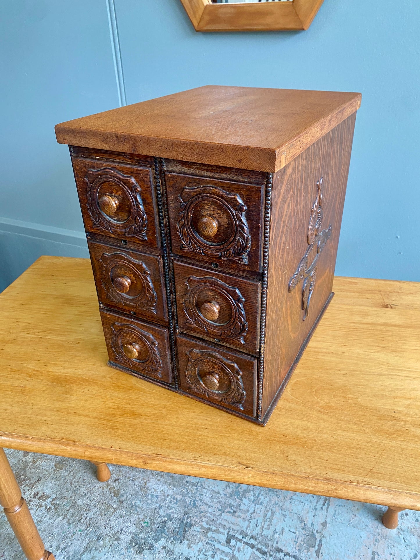 Antique Singer Custom Made Sewing Box