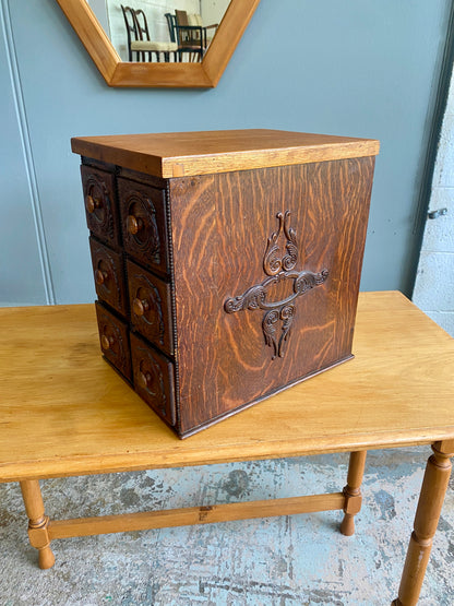 Antique Singer Custom Made Sewing Box