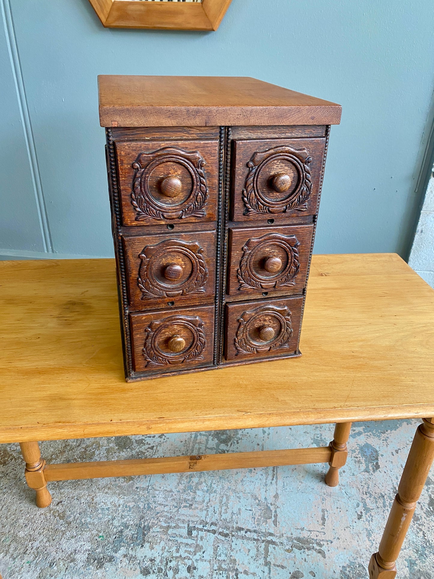Antique Singer Custom Made Sewing Box