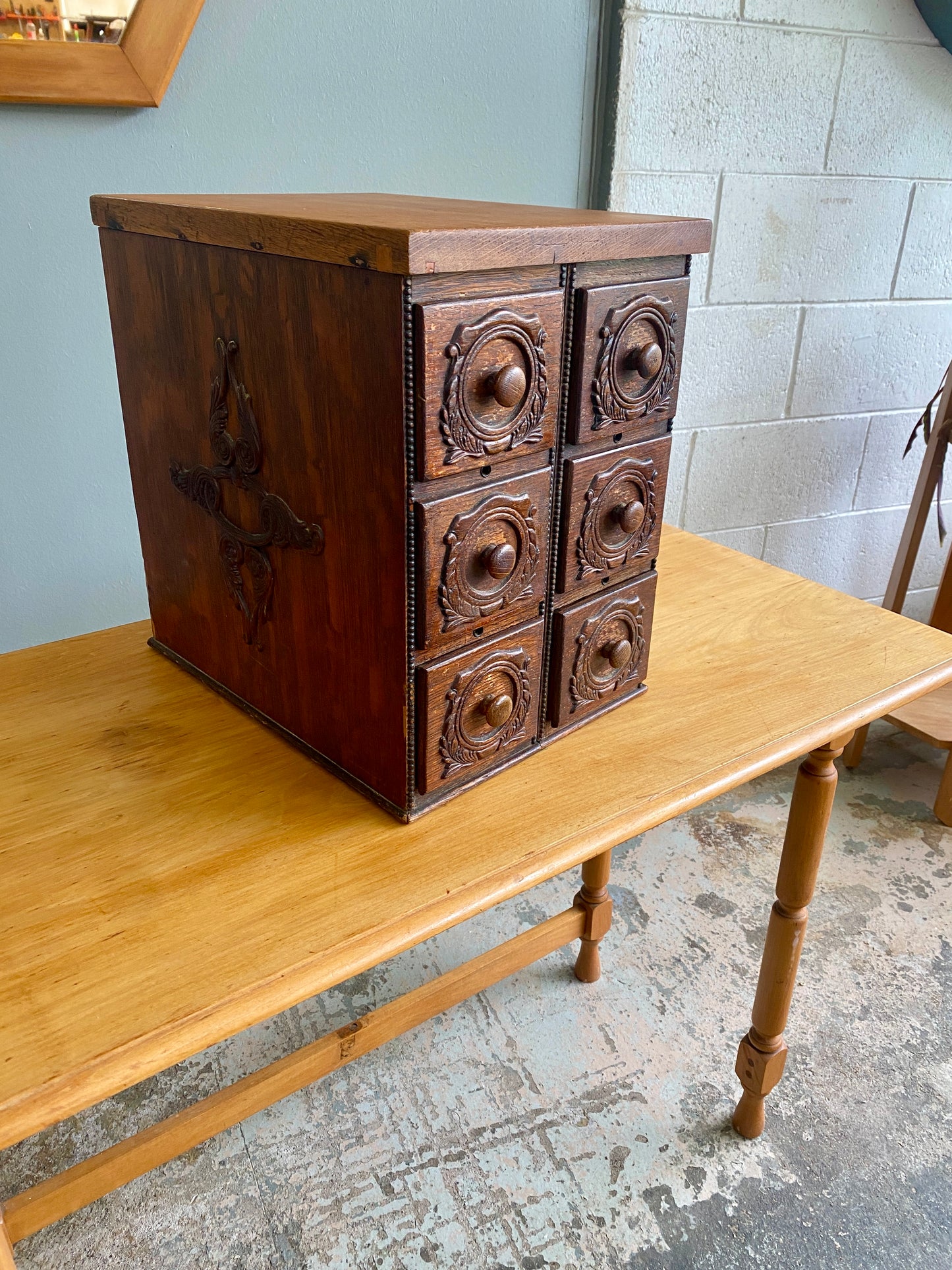 Antique Singer Custom Made Sewing Box
