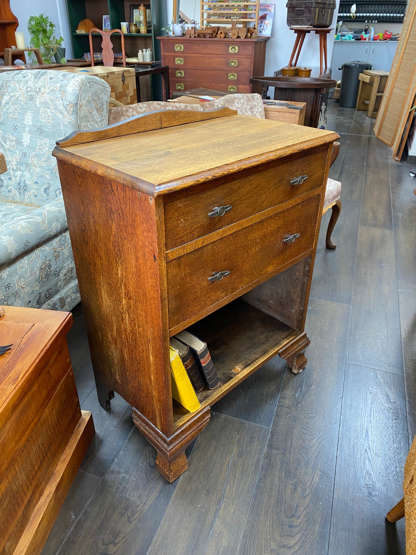 Antique Solid Oak Cabinet