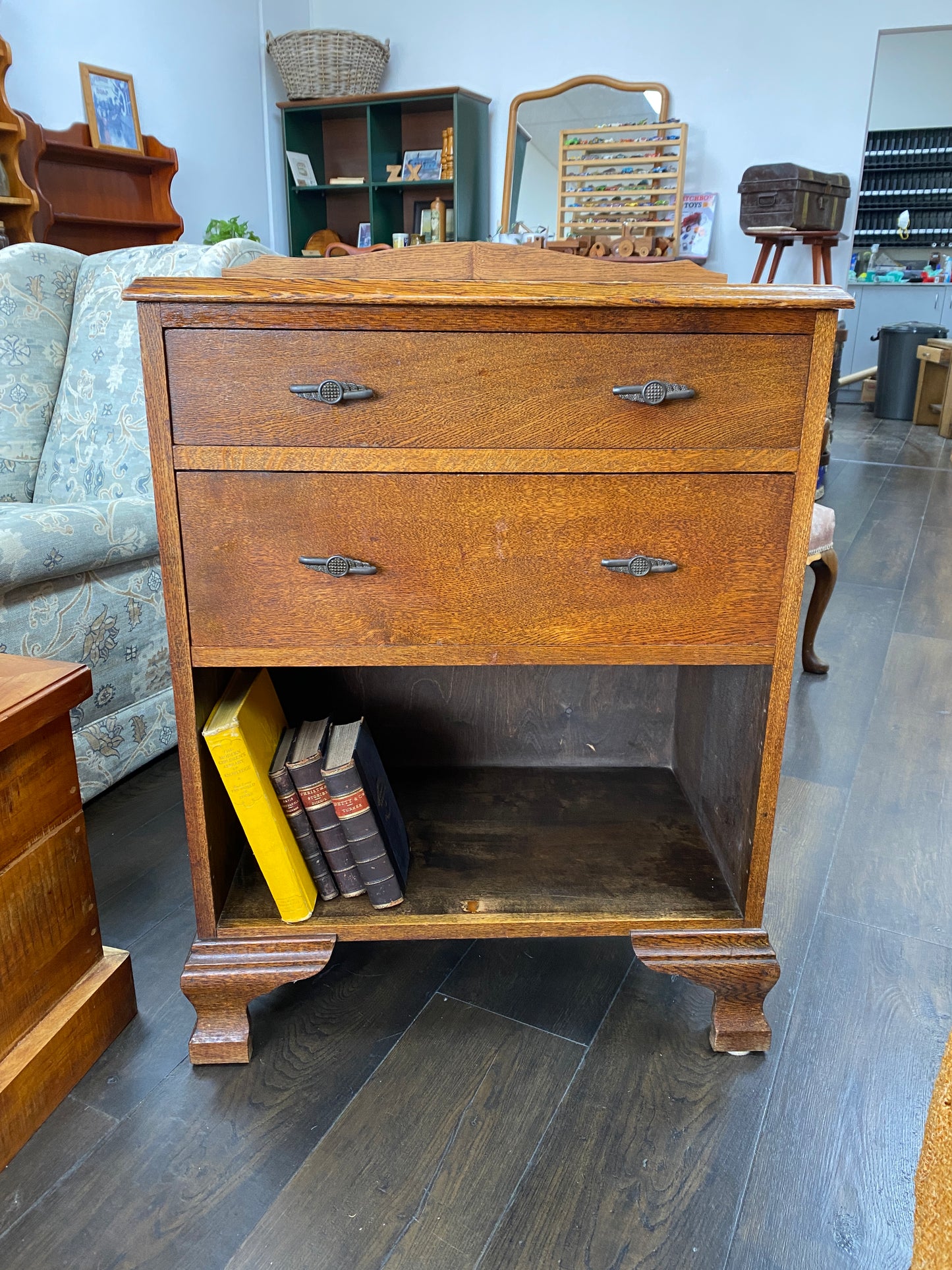 Antique Solid Oak Cabinet