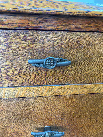 Antique Solid Oak Cabinet