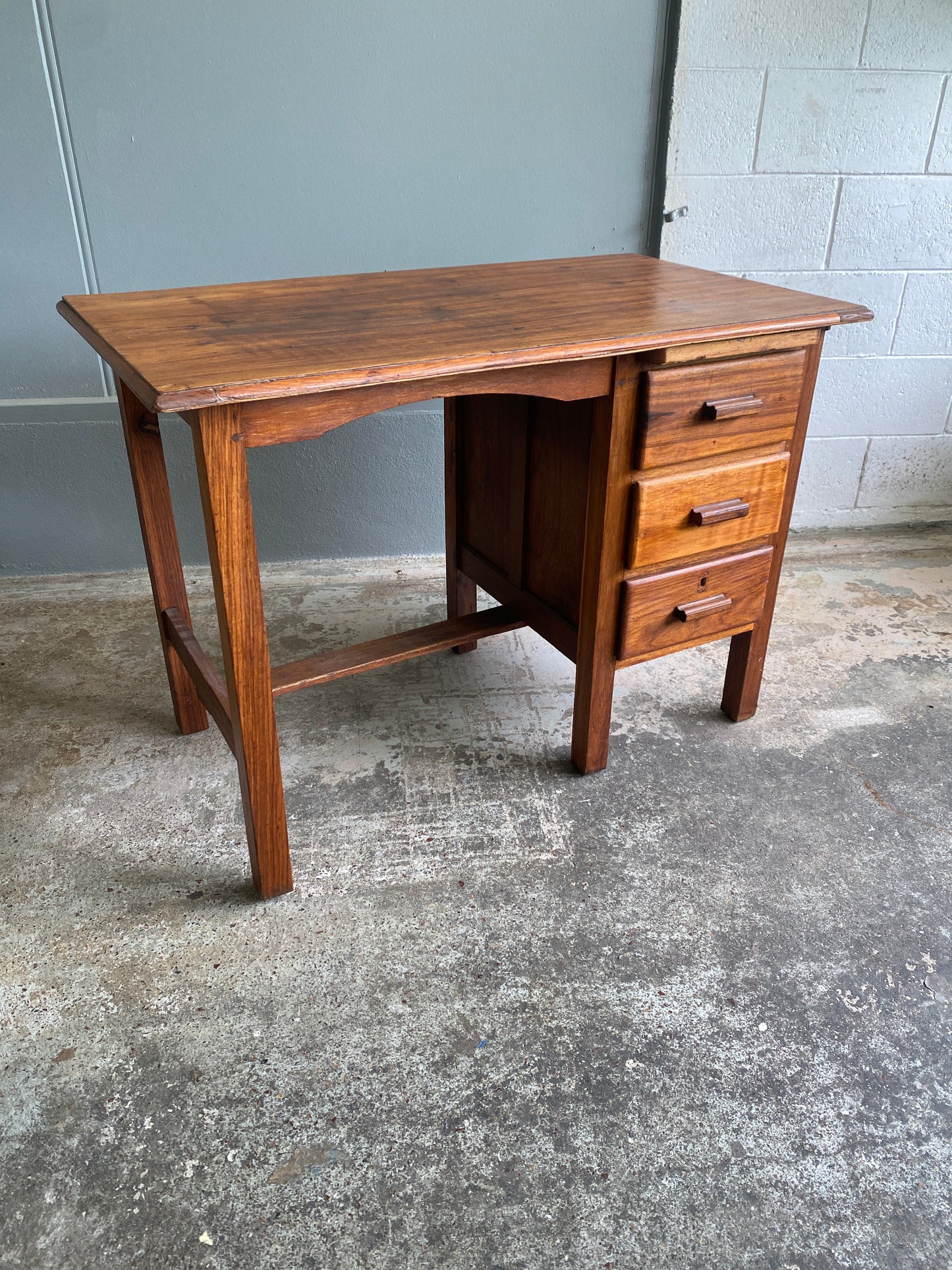 Antique Solid Timber Foreman's Desk