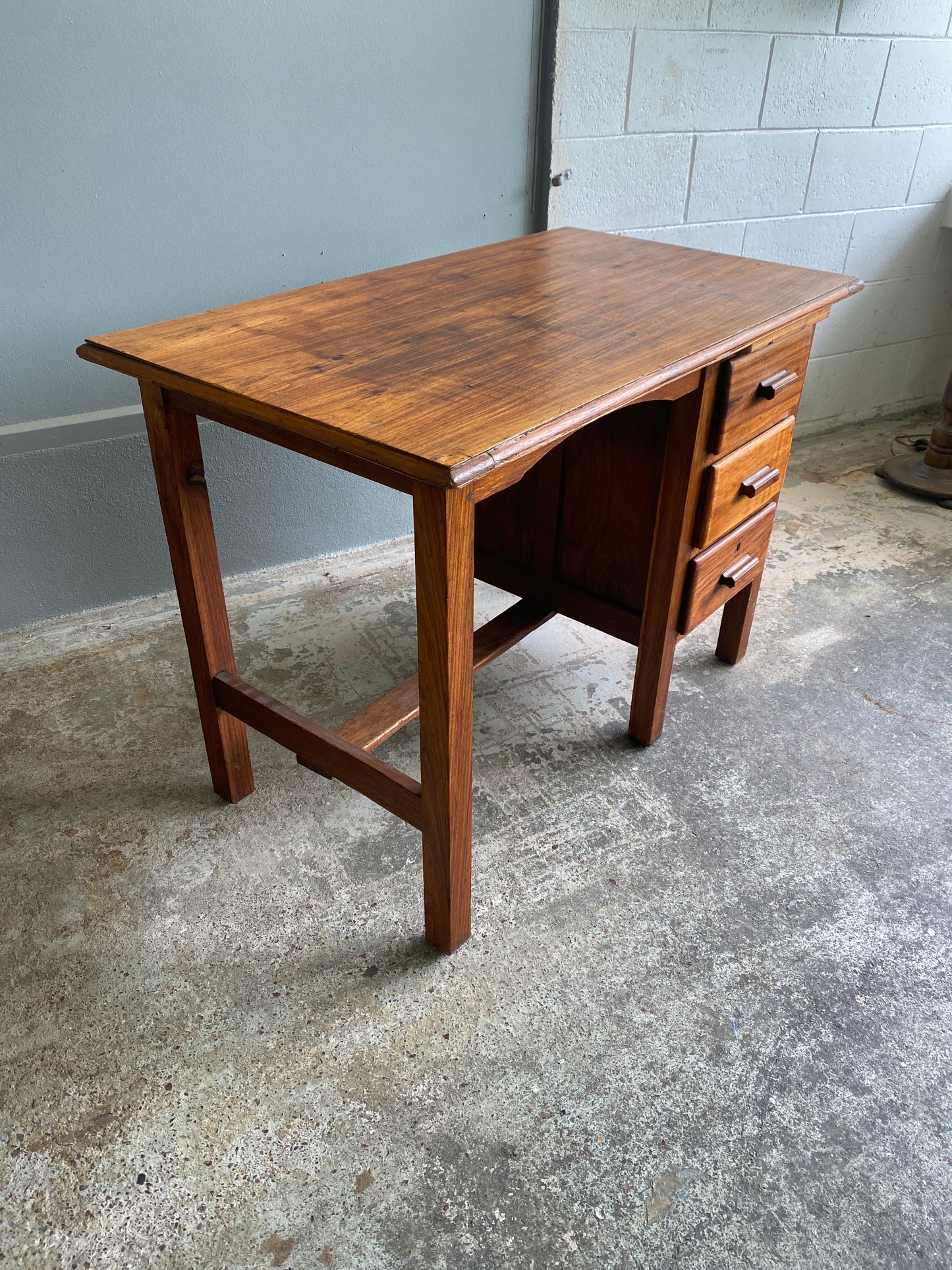 Antique Solid Timber Foreman's Desk
