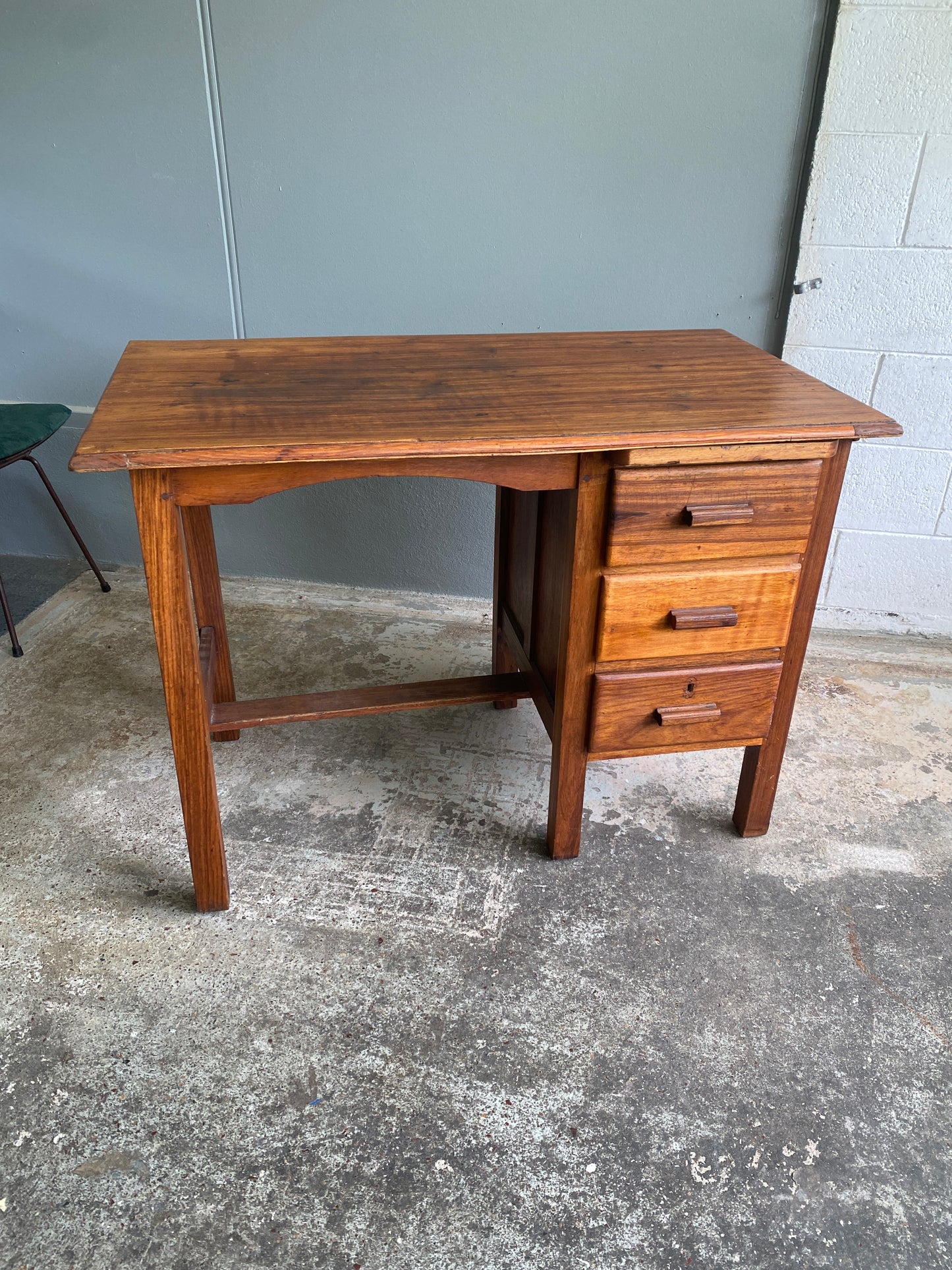 Antique Solid Timber Foreman's Desk